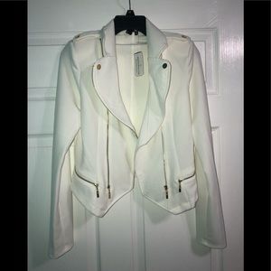 White jacket never been worn!!